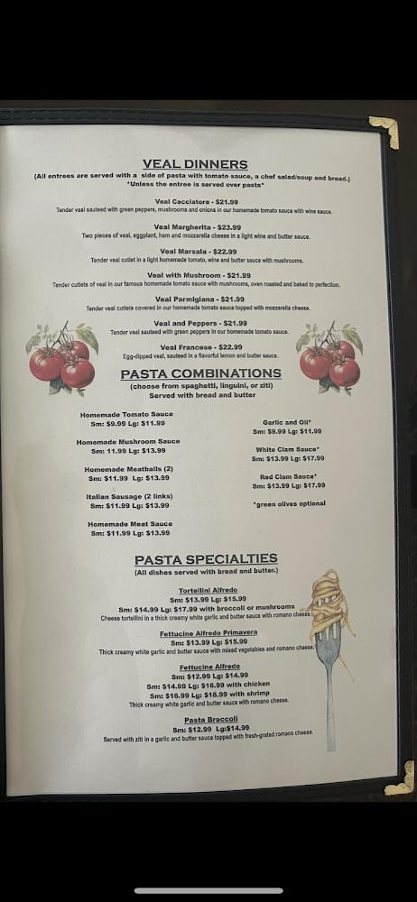 Montemaggiore Italian Restaurant Menu image 4